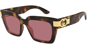 SOLID BURGUNDY LENSES WITH HAVANA FRAME