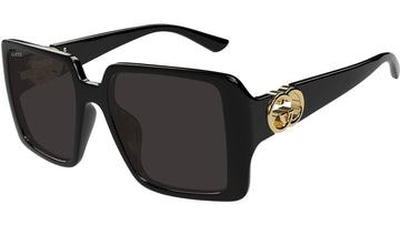 SOLID GRAY LENSES WITH SHINY BLACK FRAME