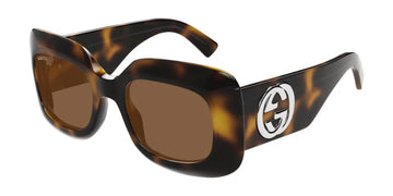 SOLID BROWN LENSES WITH HAVANA FRAME