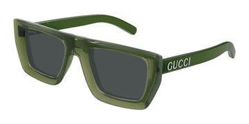 SOLID GRAY LENSES WITH GREEN FRAME