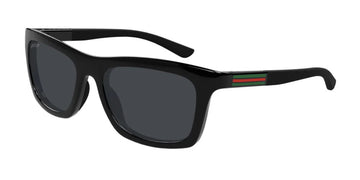 SOLID GRAY LENSES WITH BLACK FRAME