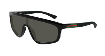 SOLID GRAY LENSES WITH BLACK FRAME