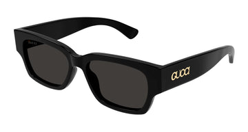 SOLID GRAY LENSES WITH BLACK FRAME