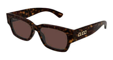 SOLID BROWN LENSES WITH HAVANA FRAME