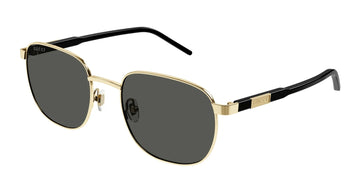 SOLID GREEN LENSES WITH GOLD FRAME