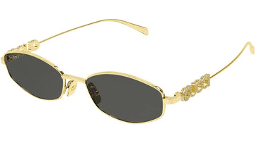 SOLID GRAY LENSES WITH GOLD FRAME