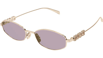 SOLID VIOLET LENSES WITH GOLD FRAME