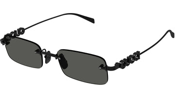 SOLID GRAY LENSES WITH BLACK FRAME