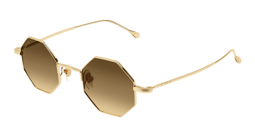 BROWN GRADIENT LENSES WITH LIGHT GOLD FRAME