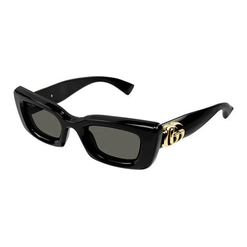 SOLID GRAY LENSES WITH BLACK FRAME