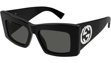 SOLID GRAY LENSES WITH BLACK FRAME