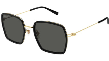SOLID GRAY LENSES WITH BLACK LIGHT GOLD FRAME