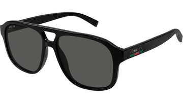 SOLID GRAY LENSES WITH BLACK FRAME