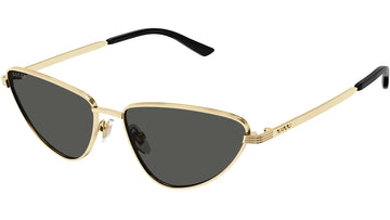 SOLID GRAY LENSES WITH GOLD FRAME