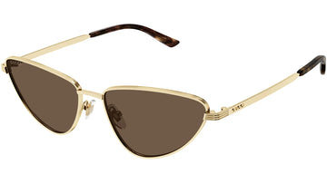 SOLID BROWN LENSES WITH GOLD FRAME