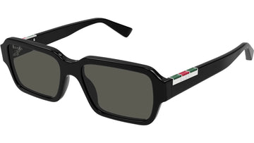 SOLID GRAY LENSES WITH BLACK FRAME