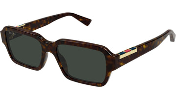 SOLID GREEN LENSES WITH HAVANA FRAME