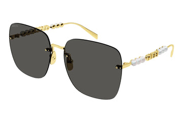SOLID GRAY LENSES WITH GOLD FRAME