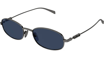 SOLID BLUE LENSES WITH GUNMETAL FRAME