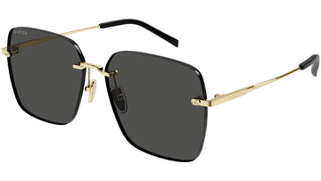 SOLID GRAY LENSES WITH GOLD FRAME