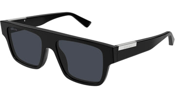 SOLID BLUE LENSES WITH BLACK FRAME