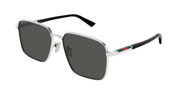 SOLID GRAY LENSES WITH SLIVER FRAME