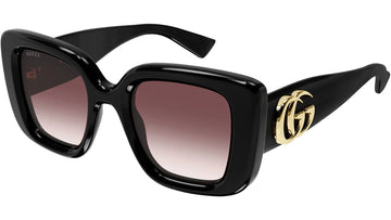 BURGUNDAY GRADIENT LENSES WITH BLACK FRAME