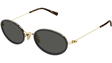 SOLID GRAY LENSES WITH GOLD FRAME
