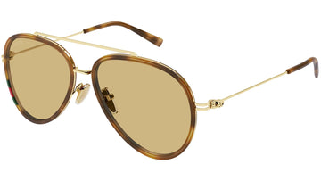 SOLID ORANGE LENSES WITH TORTOISE GOLD FRAME