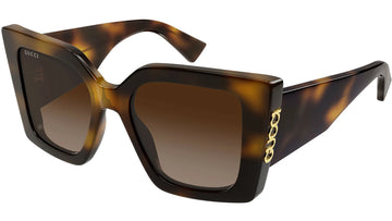 BROWN GRADIENT LENSES WITH SHINY HAVANA FRAME