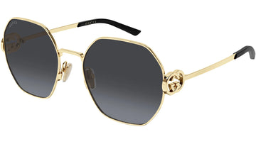 GRAY GRADIENT LENSES WITH SHINY ENDURA GOLD FRAME