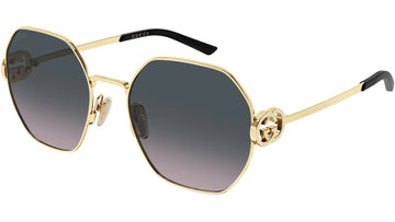 GRAY TO PINK GRADIENT LENSES WITH SHINY ENDURA GOLD FRAME