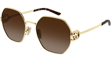 BROWN GRADIENT LENSES WITH SHINY ENDURA GOLD FRAME