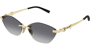 GRAY GRADIENT LENSES WITH SHINY ENDURA GOLD FRAME