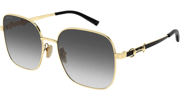 GRAY GRADIENT LENSES WITH SHINY ENDURA GOLD WITH BLACK SIDE FRAME