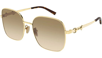 BROWN GRADIENT LENSES WITH SHINY ENDURA GOLD FRAME
