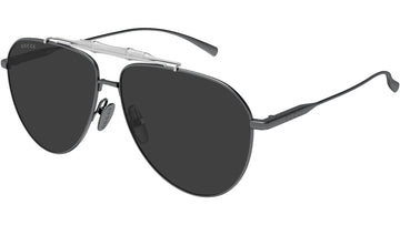 SOLID GRAY LENSES WITH MATTE DARK RUTHENIUM FRAME