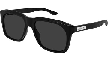 SOLID GRAY LENSES WITH SHINY BLACK FRAME