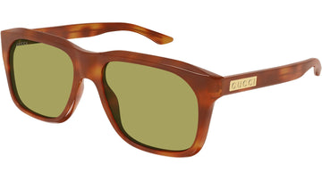 SOLID OLIVE GREEN LENSES WITH SHINY BLONDE HAVANA FRAME