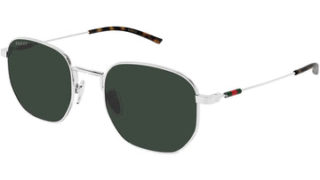 SOLID DARK GREEN LENSES WITH SHINY SILVER FRAME