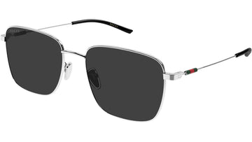 SOLID GRAY LENSES WITH SILVER FRAME