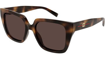 SOLID BROWN LENSES WITH HAVANA FRAME