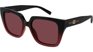 SOLID RED LENSES WITH BLACK RED FRAME