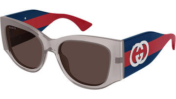 SOLID BROWN LENSES WITH TRANSPARENT TAPUE FRAME