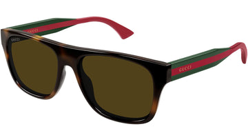 SOLID BROWN LENSES WITH SHINY HAVANA FRAME