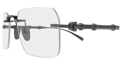 Gucci GG2154O in Clear Lenses With Gunmetal Frame, detail view