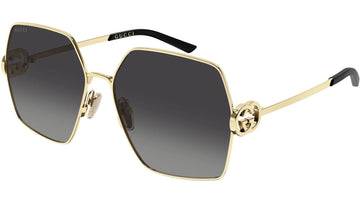 GRAY GRADIENT LENSES WITH SHINY ENDURA GOLD FRAME