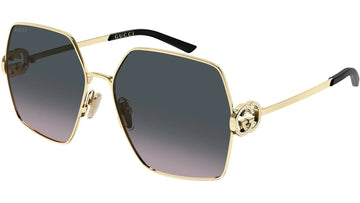 GRAY TO PINK GRADIENT LENSES WITH SHINY ENDURA GOLD FRAME