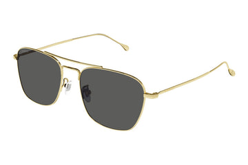 SOLID GREEN LENSES WITH GOLD FRAME