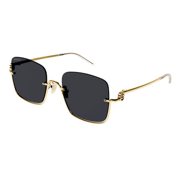 SOLID GRAY LENSES WITH GOLD FRAME
